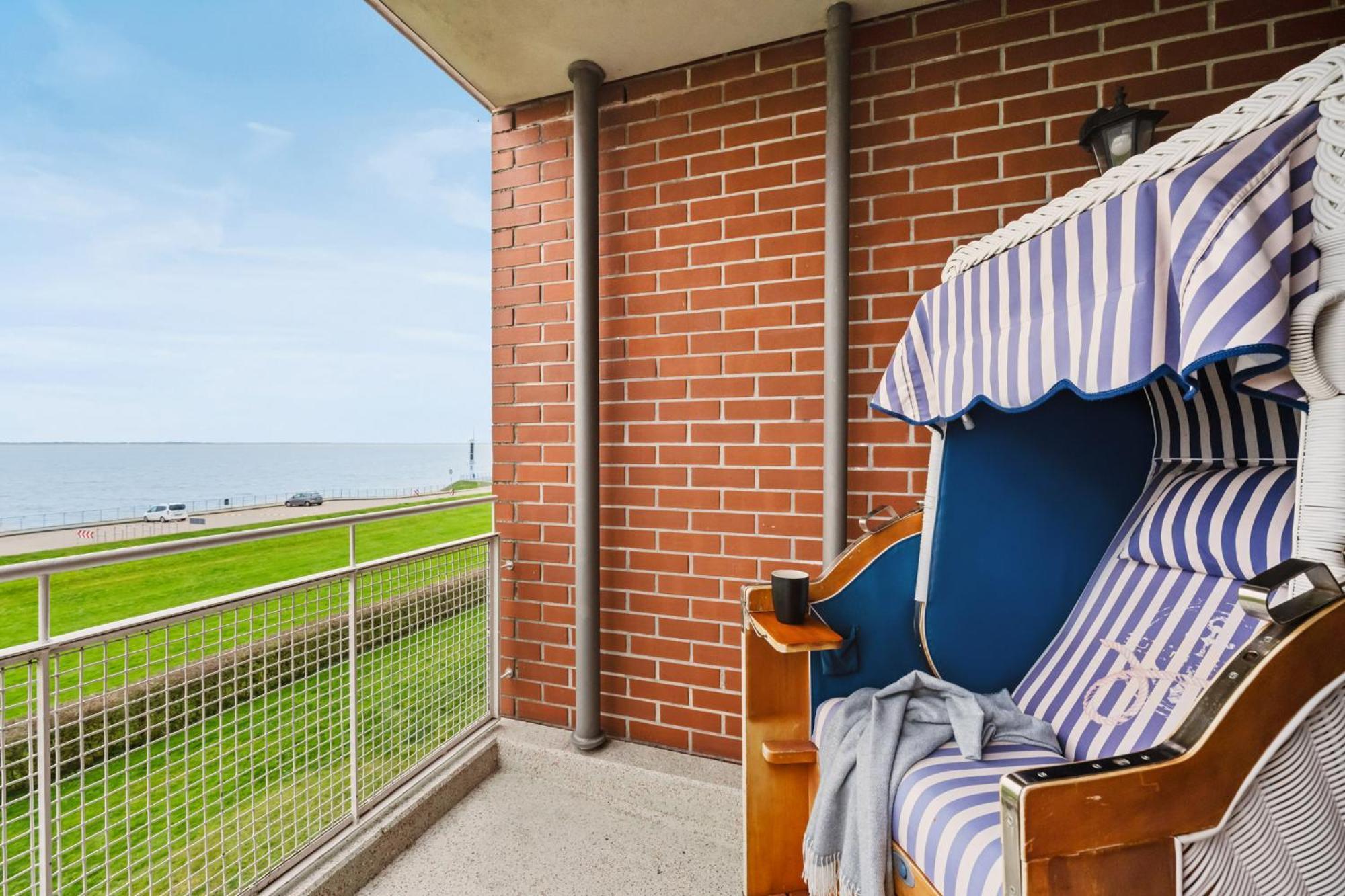 Strand-apartment, Strandkorb, Meeresrauschen, Parkplatz Wilhelmshaven