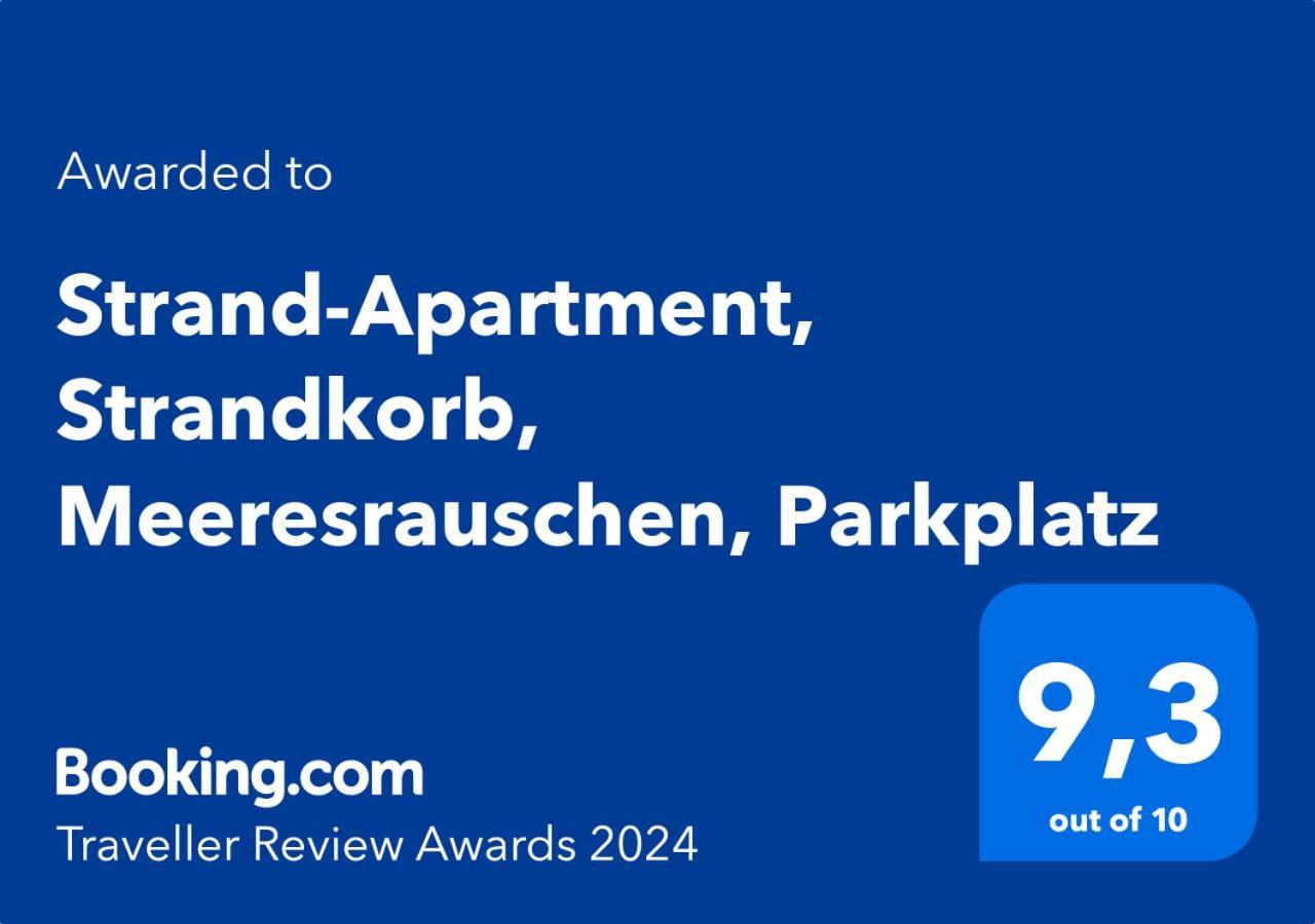 Apartment Strand-apartment, Strandkorb, Meeresrauschen, Parkplatz